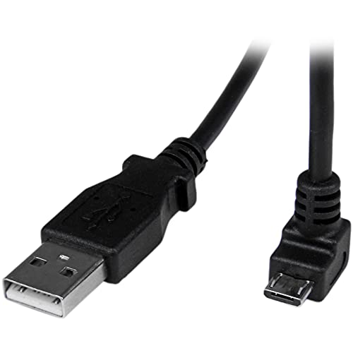 Startech.Com Cavo Micro Usb Da 2 M, Da Usb-A A Micro B Angolato Verso Il Basso, Cavo Micro Usb Angolo 90 Gradi Verso Il Basso, 1X Usb A (M), 1X Usb Mi