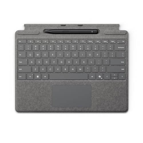 Microsoft Tastiera Surface Pro Keyboard Con Slim Pen - Platino