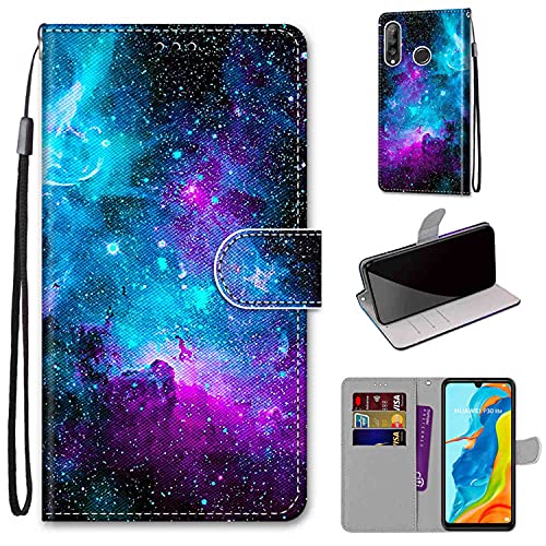 Custodia Per Huawei P30 Lite, Cover Per Huawei P30 Lite New Edition, Portafoglio Protettiva Flip Custodia In Pelle Pu Premium Per Huawei P30 Lite/Nova