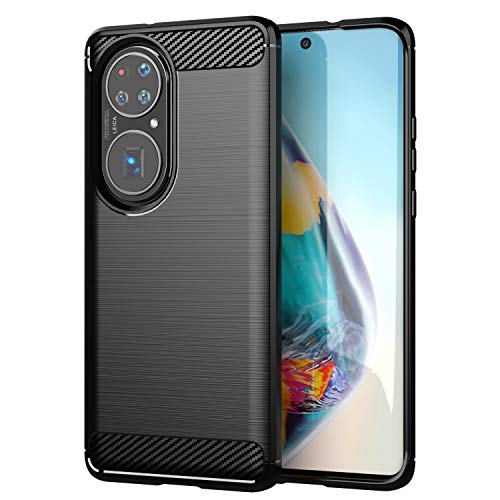 Tingyr Cover Per Huawei P50 Pro, Ultra Sottile Di Gomma, Ottima Cover Antiurto Tpu Flessibile, Custodia Case Per Huawei P50 Pro Smartphone.(Nero)