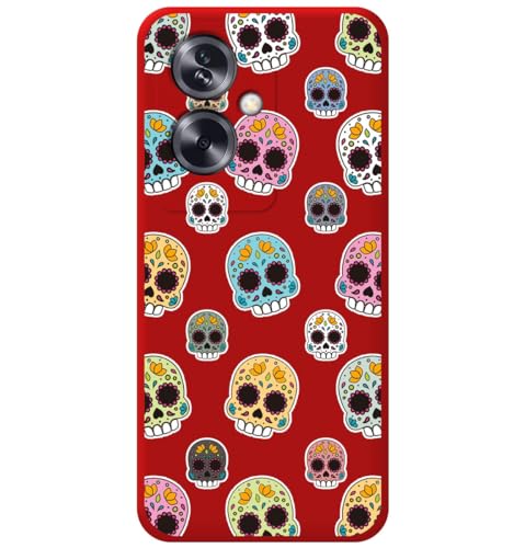 Custodia In Silicone Liquido Rosso Per Smartphone Tumundo Per Oppo A79 5G Catrina Design Drawings