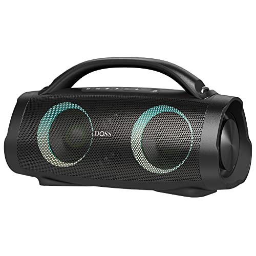 Doss Extreme Boom+ Altoparlante Bluetooth Impermeabile Per Esterni Con Suono Massiccio Da 100W, Cassa Bluetooth,Bassi Extra, 20 Ore Di Riproduzione, B