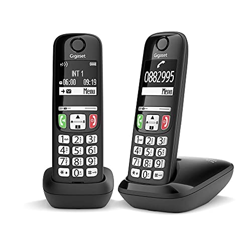 Gigaset Cordless Duo E270 Con Tasti Grandi | Nero