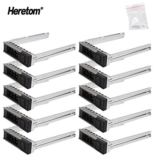 Heretom 10 Pezzi X7K8W Disco Rigido Vassoio 3,5" Sas Sata Tray Caddy Per Dell 14Th Gen Poweredge R240 R340 R440 R540 R640 R740 R740Xd2 R6415 R6515 R74