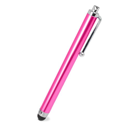 Ociodual Penna Touch Screen, Penna Capacitiva Rosa Scura Per Tablet/Ipad/Iphone/Smartphone/Android/Ios, Penna Touch Universale, Punta In Gomma Da 7 Mm