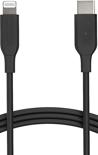 Amazon Basics, Cavo Usb-2.0 Da Tipo C A Lightning (Certificato Mfi), 0.9 M, Nero