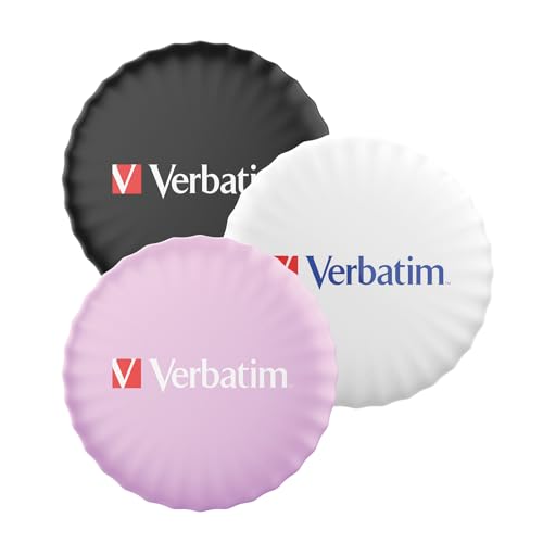 Verbatim My Finder Coin - Set Di 3 Tracker Bluetooth Per Chiavi, Zaino, Valigia, Portafogli E Co, Compatibile Con Apple "Dove È?", Con Batteria Sostit