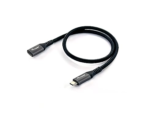 Equip 128371 - Prolunga Usb 3.2 Gen 2 C A C, M/F, 1,0 M, 4 K/60 Hz, 10 Gbps, Colore: Nero