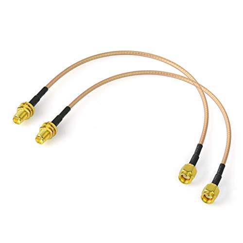 Bingfu Cavo Rp Sma Prolunga Antenna Wifi 30 Cm (2 Pacchi) Adattatore Da Rp-Sma Maschio A Rp-Sma Femmina Rg316 Per Scheda Di Rete Wireless Mini Pci Exp