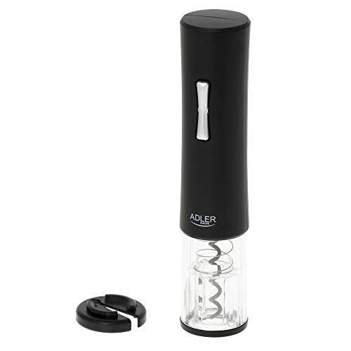 Adler Electric Wine Opener Ad 4490, Plastica Lega Di Acciaio, Nero