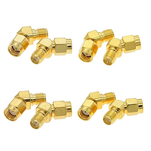 Fasizi 4 Pz Intero Set 45/135 Gradi Sma Rp-Sma Antenna Connettore Maschio Adattatore Femmina Tutto In One Combo Accessori Fai Da Te
