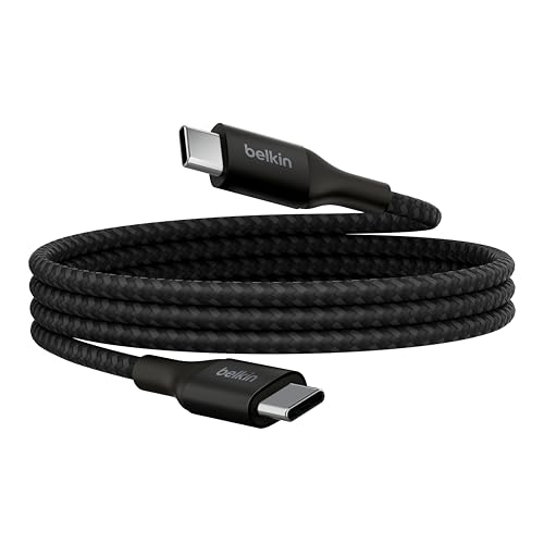 Belkin Boostcharge Cavo Di Alimentazione Da Usb-C A Usb-C, Cavo Di Ricarica Rapida Con 240 W Di Power Delivery, Certificato Usb-If Per Macbook, Chrome