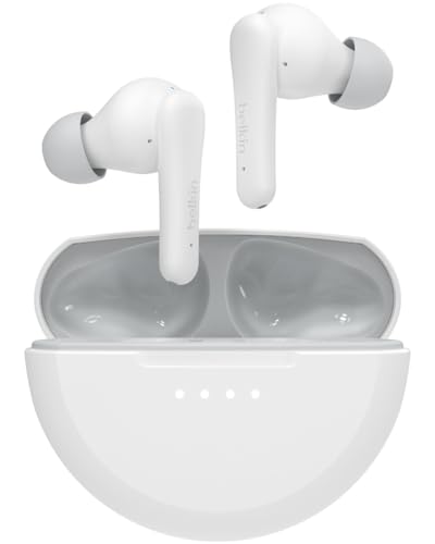 Belkin Soundform Nano 2 Auricolari Bluetooth Per Bambini Con Microfono, Batteria Di 28 Ore, Volume Sicuro Di 85 Db, Resistenza All'Acqua (Ipx5), Auric