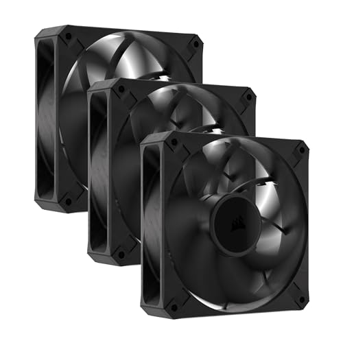 Corsair Rs120 Max Ventole Pwm A Spessore Maggiorato Da 120 Mm – Pressione Statica Elevata – Struttura Polimerica Ai Cristalli Liquidi – Confezione Da