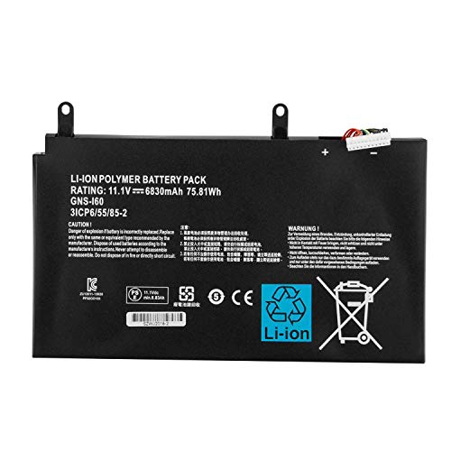 Gns-I60 Gns-160 961Ta010Fa 31Cp6/55/85-2 Batteria Del Computer Portatile Laptop Per Gigabyte P35K P37X P57X P35G P35N P35W P35X P37K P37W P57W Series(