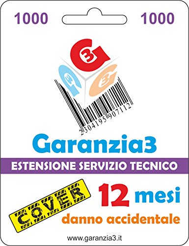 Sconosciuto Business Company Garanzia3 Cover, 1000 Eur, 1Y - Warranty & Support Extensions (1000 Eur, 1Y)