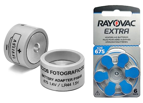 2 Adattatori Px640 + 6 Batterie 675