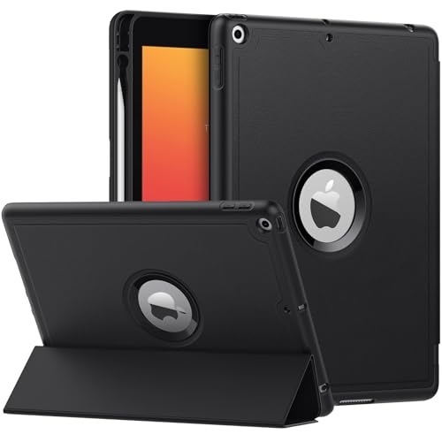 Moko Custodia Per Ipad 9A Gen. 2021 / Ipad 8A Gen. 2020 / Ipad 7A Gen. 2019 Con Portapenna, Custodia Per Ipad 10,2" Con Cover Posteriore In Tpu Morbid
