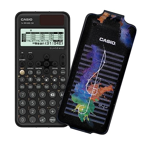 Casio Fx-991De Cw Classwiz Calcolatrice Scientifica Tecnica Con Art-Case "Music", Menù Tedesco (Edizione Limitata)