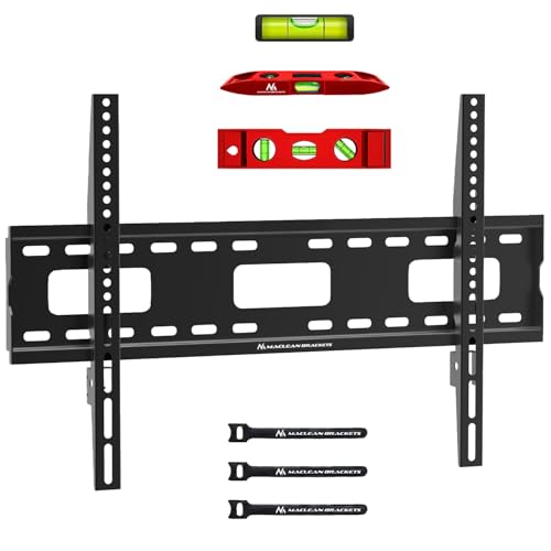 Maclean Supporto Da Parete Per Tv, Max Vesa 600X400, 32-100", 80Kg, Distanza Dalla Parete 35 Mm, Mc-419