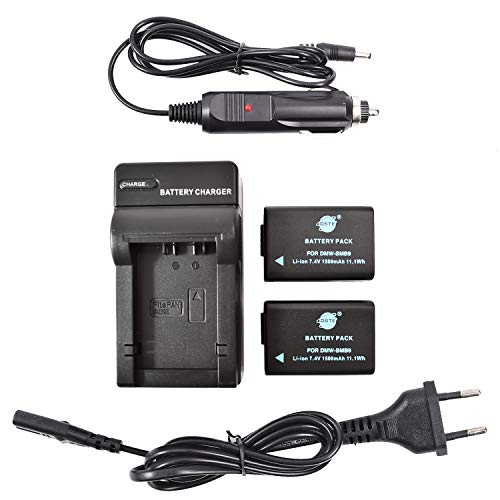 Dste 2-Pacco Ricambio Batteria Dmw-Bmb9E Dmw-Bmb9 + Dc108E Caricabatteria Per Panasonic Lumix Dmc-Fz40 Dmc-Fz45 Dmc-Fz47 Dmc-Fz48 Dmc-Fz60 Dmc-Fz62 Dm
