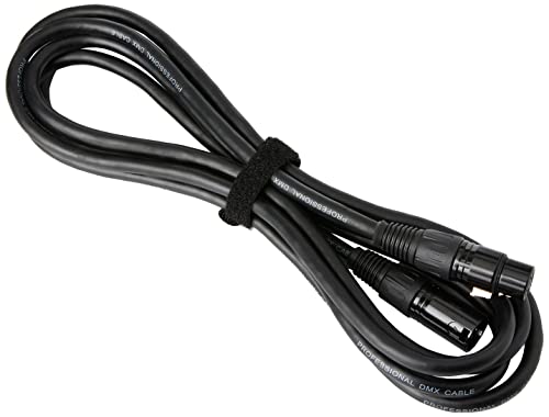 Pulse Pls00412 - Cavo Dmx, 5 Pin Xlr Maschio A Femmina, 2 Paia+Schermo, 3 M, Nero