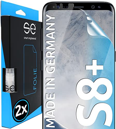 Smart Engineered 3D Pellicola Protettiva Per Schermo Per Samsung Galaxy S8 Plus [2 Pezzi Transparente, Case-Friendly, Qualità Dell'Immagine Full Hd,Pe