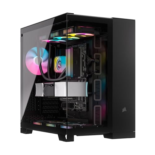 Corsair Icue Link 6500X Rgb Mid-Tower Atx Case Per Pc A Doppia Camera - Vetro Panoramico Temperato - Compatibile Con Scheda Madre A Connessione Invers