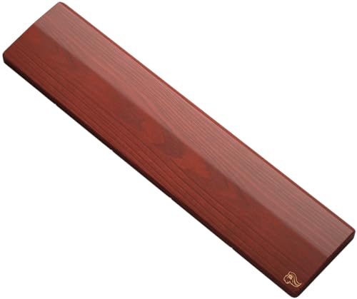 Glorious Gaming Wooden Keyboard Wrist Rest (Full-Size) - Frassino Bianco, Venature Medio-Grandi, Liscio, Resiste A Oli E Sudore, Pulizia Facile, Base