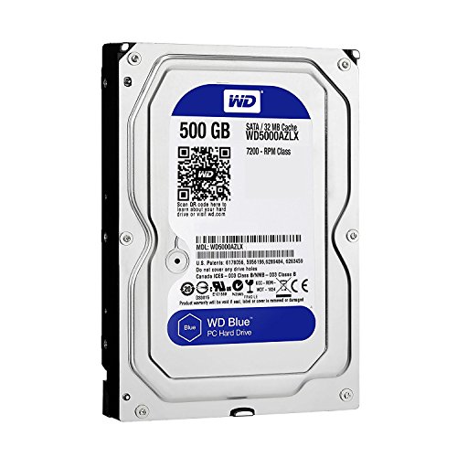 Western Digital Blue Wd5000Azlx 500 Gb Rpm 32 Mb Cache Sata Iii 6.0 Gb/S 8,9 Cm Internal Desktop Hard Drive [Refurbished]-W/1 Anno Di Garanzia