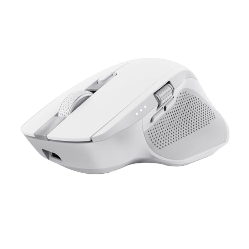 Trust Ozaa+ Mouse Wireless Bluetooth + 2.4Ghz, Mouse Silenzioso Multi-Dispositivo, Rotellina Laterale, 60% Plastica Riciclata, Mouse Bluetooth Ricaric