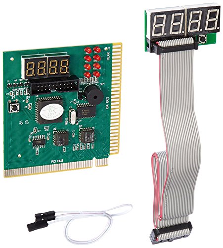 Leagy - Dispositivo Analizzatore, Tester, Diagnostico, Debug, Post Card, Con Display Esterno A 4 Cifre, Per Scheda Madre Per Computer Pci E Isa