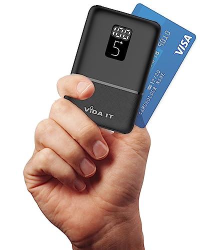 Vida It Mini Power Bank Per Giacca Gilet Riscaldata, Piccola Batteria Usb 5000 Mah, Caricatore Portatile Con Uscita Usb-C