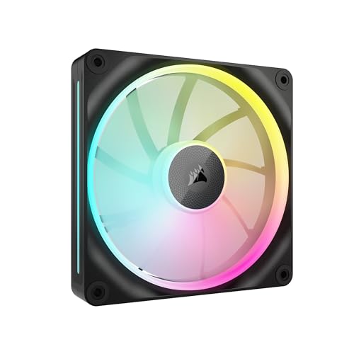 Corsair Icue Link Lx140 Rgb 140 Mm Pwm Ventola Confezione Singola – Doppio Anello Luminoso – Richiede Icue Link System Hub (Venduto Separatamente) – T