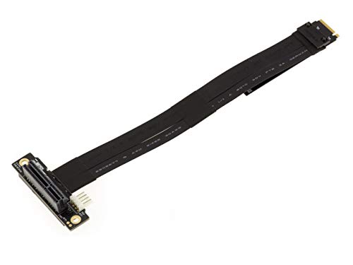 Kalea-Informatique Adattatore Riser Di Estensione Per M2 Pcie Nvme M Key A Pcie X4 Female. Lunghezza 20 Cm