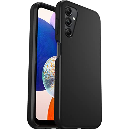 Otterbox Cover Per Samsung Galaxy A14 5G, Sleek, Resistente A Shock E Cadute, Testata A Norme Anti Caduta Mil-Std 810G, Protezione Antimicrobica, Nero