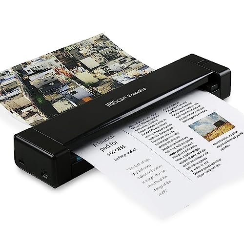 Iriscan Executive Duplex Scanner A4 Portatile 8Ppm -V4Pro: Editor Pdf Gratuito, Usb, Scanner Per Pdf, Scansione Verso Word, Pdf, Xls, Biglietti Da Vis