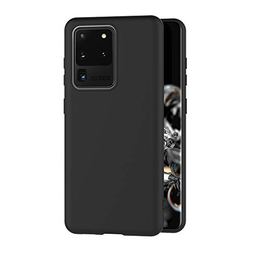Aicek Cover Compatible Samsung Galaxy S20 Ultra Cover Samsung S20 Ultra Nero Silicone Case Molle Di Tpu Sottile Custodia Per Galaxy S20 Ultra (6.9 Pol