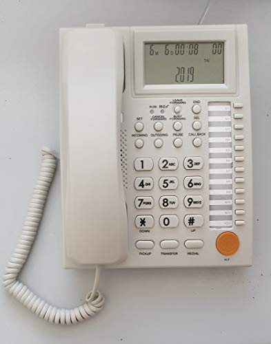 Telefono Bca Ph-206 Da Ufficio Con Display E Visualizzazione Numero Chiamante Ottimizzato Per Centralini Pbx (Avorio)