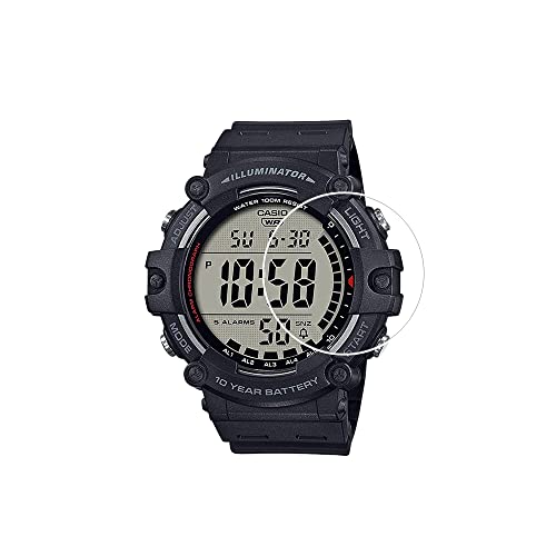Pellicola Protettiva Compatibile Con Casio Ae-1500Wh Ae-1500, [9H Durezza] [Anti Graffio] [Anti Impronta] Pellicola Protettiva In Vetro Temperato Tras