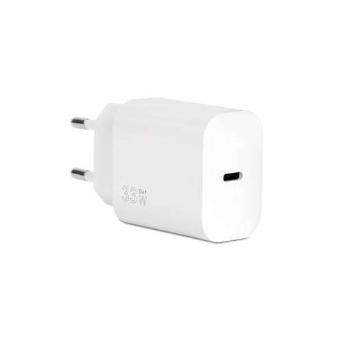 Vultech Cc-133Pdcugwh Caricatore Universale Smartphone Tablet Notebook 33W Gan Usb-C/Type-C Pd3.0 Qc3.0 Pps Bianco - Dimensioni Compatte