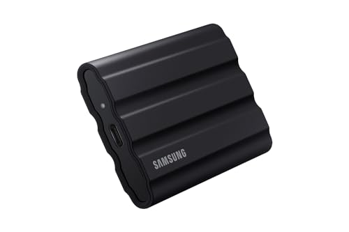 Samsung Memorie T7 Shield Mu-Pe1T0S Ssd Esterno Portatile Da 1 T, Usb 3.2 Gen 2, 10 Gbps, Nero