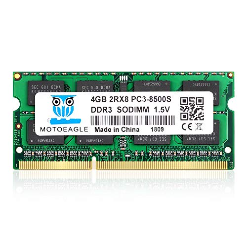 Motoeagle 4 Gb 2Rx8 Pc3-8500S Ddr3 1066 Mhz 1067 So-Dimm Ram Cl7 204 Pin 1,5 V Notebook Memoria Laptop Per Mac Intel Amd