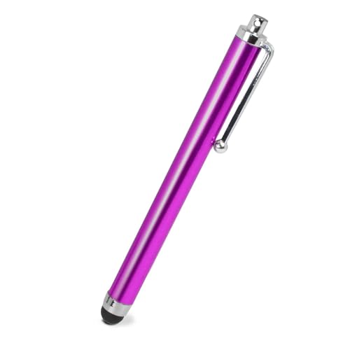 Ociodual Penna Touch Screen, Penna Capacitiva Viola Per Tablet/Ipad/Iphone/Smartphone/Android/Ios, Penna Touch Universale, Punta In Gomma Da 7 Mm