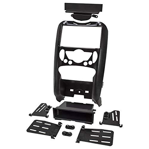 Tomzz Audio 2404-044 Doppia Lunetta Radio Din 1Din Adatta Per Bmw Mini Cooper Ii R55, R56, R57 2006-2014, Veicolo Con Climatizzatore Automatico