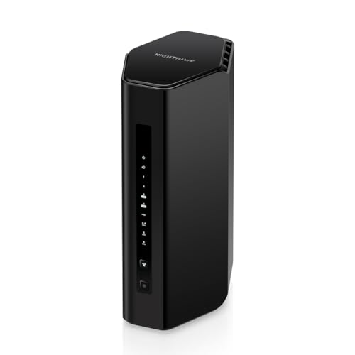 Netgear Nighthawk Tri-Band Router - Wifi 7 (Rs300), Velocità Wireless Be9300 - (Fino A 9.3Gbps) - Copertura Fino A 175 M2, 100 Dispositivi - Porta Int