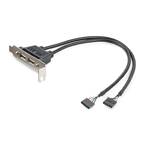 Startech.Com Adatattore Piastra Slot Basso Profilo 2 Porte Usb A Femmina