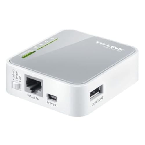 Tp-Link Portable 3G/4G Wireless N Router, 1X 2.0 Usb Port + 1Xmicro Usb Port, 1X Fast Wan/Lan Ports, Wisp Mode, Travel-Size Design, No Sim Card Slot,