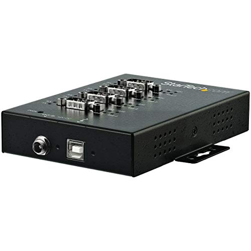 Startech.Com Adatattore Seriale Industriale Rs-232/422/485 A 4 Porte Usb, Protezione Esd 15 Kv