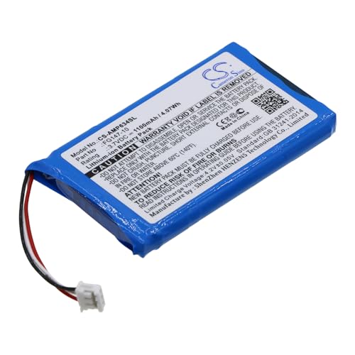 Techtek Batterie Compatibile Con [Amx] Fg148-04, Mio Modero Remote Controls, Mio R-4 Mio Modero Remote, Rs634 Sostituisce 54-0148-Sa, Per Fg147-10, Pe